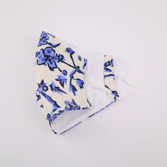 Tory Burch Floral Two Layer Adjustable Mask Face Cover Pick one - Picture 7 of 16